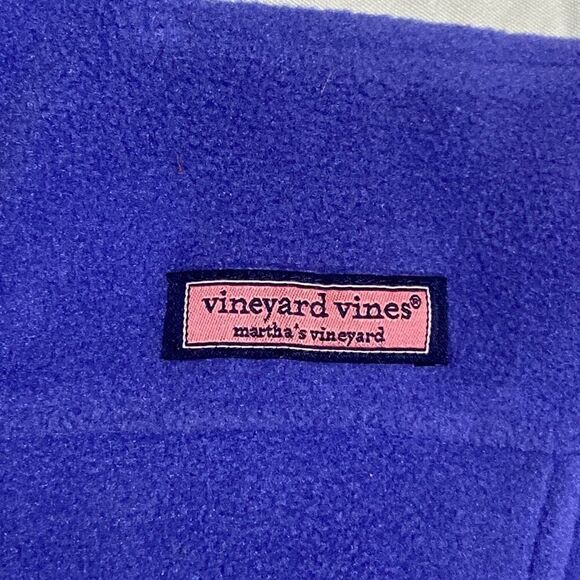 Vineyard Vines Blue and Mint Green Full Zip Fleece Vest Women Size Medium EUC - Picture 5 of 12
